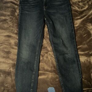 Hudson Jeans Women's Dark Blue Ankle Crop Jeans